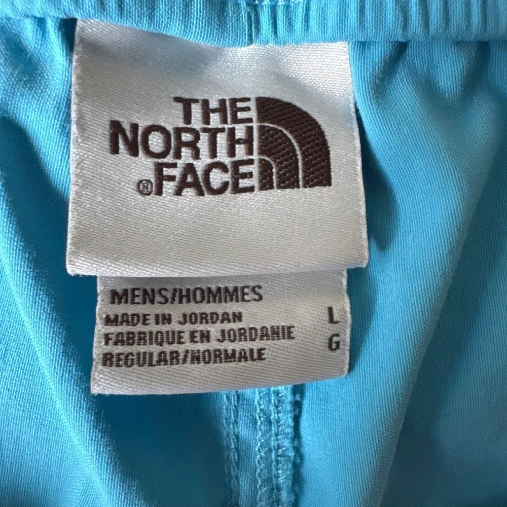 The North Face Cargo Shorts Mens Large Blue Belted Hiking Trail Outdoor